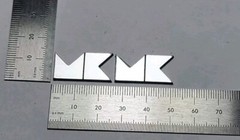 Miller & Kreisel M&K Speaker Badge logo Brushed Silver Color