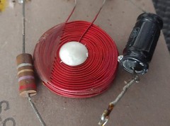 Original 1975 ZENITH Allegro 3000 MODEL S-97277 2-WAY CROSSOVER 2500 Hz