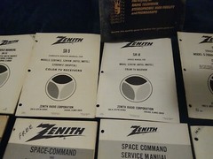Vtg. Zenith Space Command TV Remote Control – Service Manuals & 3 Ring Binder