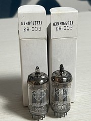 Pair ECC83 12AX7A TELEFUNKEN NO DIAMOND MARK TESTED Vacuum Tube