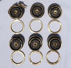 5935-00-376-9334 4-Pin Electrical Receptacle Connector (Lot of 6pcs)