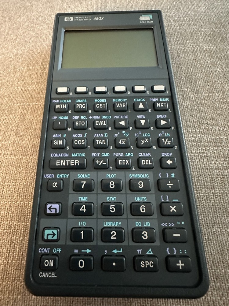 HP 48GX Graphing Calculator – Made in Singapore – Boxed, Complete, Working, Case