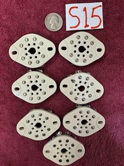 7 vintage 8 pin super quality 5AR4 274B 6L6 EL84 KT88 amplifier tube sockets