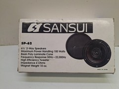 Sansui SP-62 6 1/2″ 2 Way Speaker Set of (2) 100 watt
