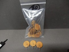 RMC .01uf Ceramic Disc Capacitors 0.89″ Dia. Qty 20 NOS Unknown Voltage Z5F