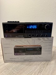 Vintage Sears LXI AM/FM Stereo Clock Radio Cassette Playert Box Manual Receipt