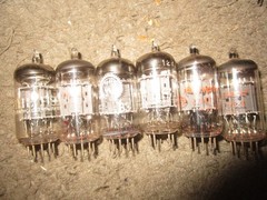 (6) NOS toStrong Amperex &Other 12AX7/ECC83 Guitar Audio Tubes