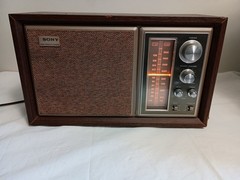 Vintage Sony ICF-9550W AM/FM Radio High Fidelity Sound Wood Case 1970’s Tested