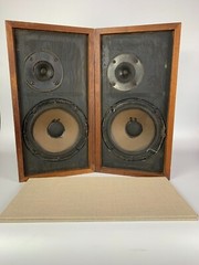 PAIR OF CLOTH GRILLs for ACOUSTIC RESEARCH AR4/4X -99% LIKE ORIGINAL-100% FITS