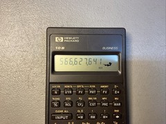 HP 10B Business Financial Calculator – 1987 Singapore- New Batteries Works Great