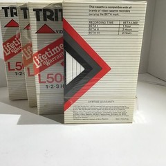 Lot of 4 Video Cassette L-500 Beta Tapes 1, 2, 3 Hours. NEW Sealed