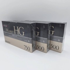 Sony Master HG Betamax Video Tape L-750 L-500 Lot of 3 New Sealed From Japan