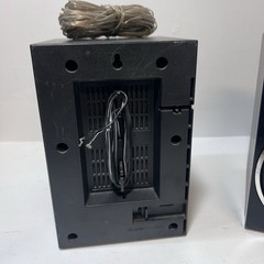 Fisher Bookshelf Speakers Pair Black 2-Way Home Stereo Audio Vintage (PH463)