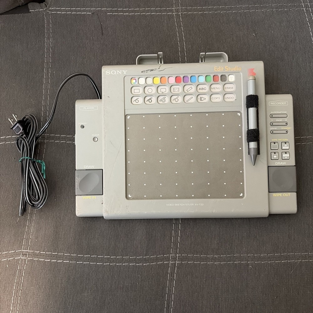 Sony XV-T33 Video Sketch Titler w/ Stylus Pen – UNTESTED / AS-IS – Powers On