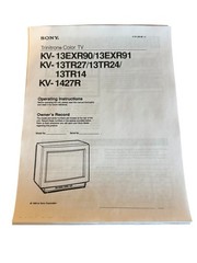 Sony Trinitron 13″ CRT TV KV-13TR27 Retro Gaming 1992 Vintage Television Remote