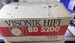 VISONIK HIFI – BD 5200 TURNTABLE – POWERS UP – UNTESTED – WITH BOX