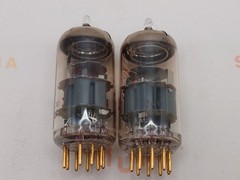 Valvo E88CC 6922 Red Label O-Getter Matched Pair – Heerlen ’60 – Same Code -NOS+