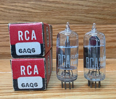 2- RCA 6AQ6 Vacuum Tubes Tested NOS/NIB Qty. Available Loc. Stock