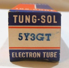 Lot of 4 MIB NOS Tung-Sol Radio TV Tubes 6S8GT 12SK7 5Y3GT & 6SB7Y