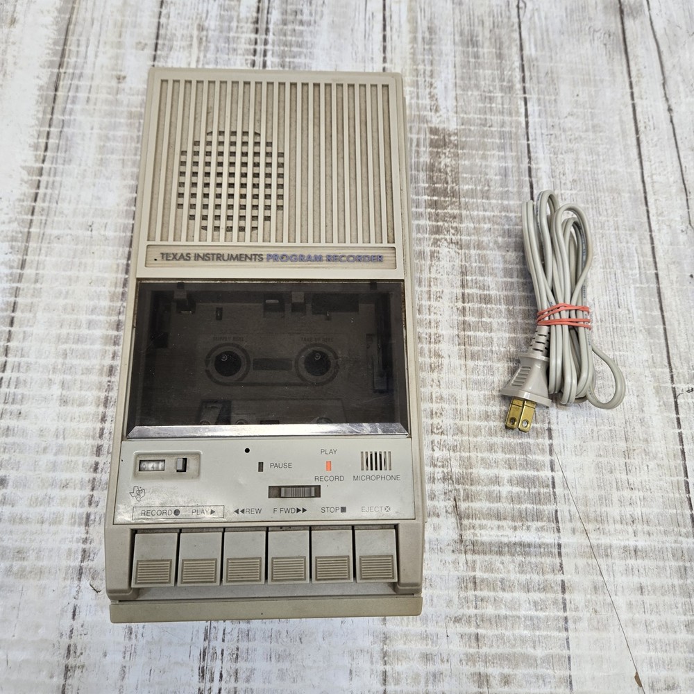 Texas Instruments Program Recorder Model PHP2700 Portable Cassette Player 1980’s