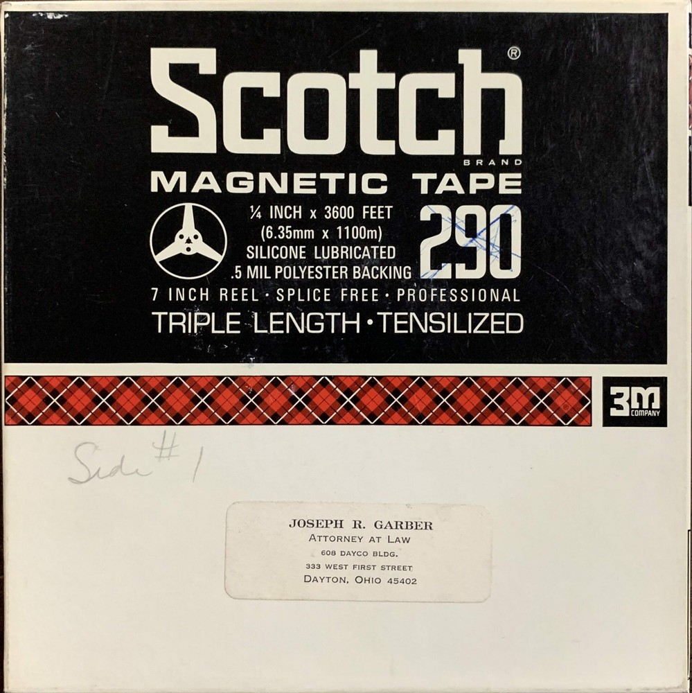 Scotch 290 Reel to Reel Recording Tape, TP, 7″ Reel, 3600 ft.