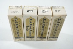 4 Pack NEW Realistic Vacuum Tube: 6JU8A 2AV2 8FQ7/8CG7 6FG7 Bundle Set
