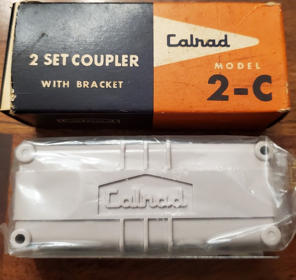 CALRAD 2 SET COUPLER WITH BRACKET MODEL 2-C NEW NEVER USED In Box