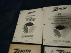 Vtg. Zenith Space Command TV Remote Control – Service Manuals & 3 Ring Binder