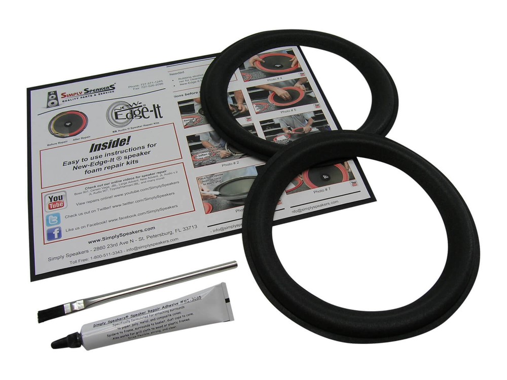 8″ Genesis 1 +, 2 +, 3 +, 1+, 2+, 3+, 4+, Foam Speaker Repair Kit FSK-828 (PAIR)