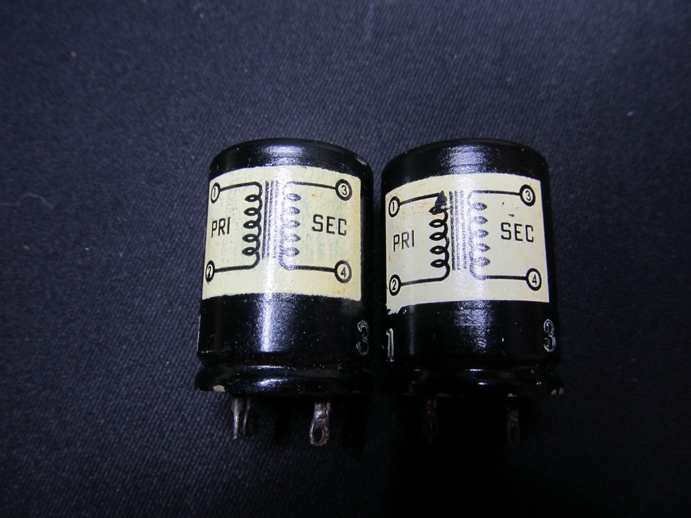 PAIR Jefferson Microphone/MC stepup audio input transformer NOS LAST BOXED PAIR!