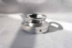 2X silvery Full Metal NAB Hub Adapter (1/4″ 1/2″)For Reel To Reel Tape Recorder