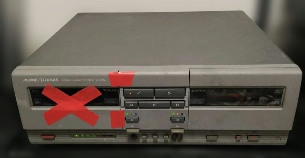 ALPINE LUXMAN K-005 Auto Reverse Cassette Deck Parts Repair Vintage Japan