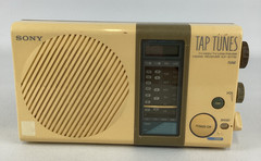 Sony Tap Tunes Vintage 4 Band Receiver Radio ICF-S77W AM FM 1986 80s Tested