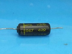 PYRAMID IMP MFD .047 UF 400 V VOLT CAPACITOR VINTAGE MADE USA GUITAR AUDIO AMP