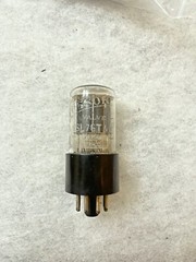 Brimar 6SL7 CV1985 ECC35 5691 Black Plate D Getter NOS Tested Balanced