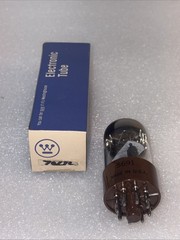 Westinghouse 5691 Brown Base Square Getter Tube TV7 Tested NOS NIB