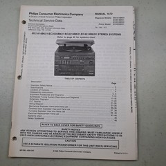 Philips Magnavox Philco Manual 1672 Stereo System 1989 Illustrated