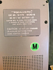 REALISTIC Microcassette TAPE RECORDER MICRO -16 Voice Activated # 14-1176 W/Box