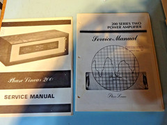 Phase Linear Model 200 Series I and Series II Original Manual Set!