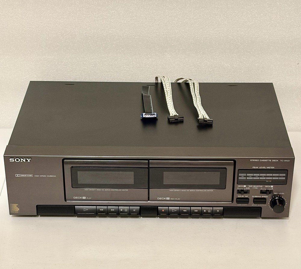 Sony TC-W421 Stereo Cassette Deck Very Good Used, Clean Vintage Unit, Untested