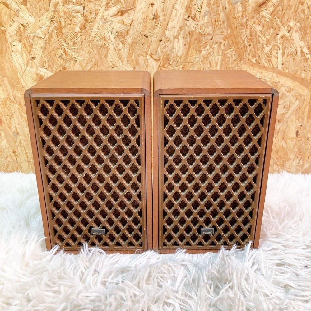 Sansui SP-M1 Vintage Bookshelf Speakers Pair As-Is Junk