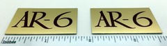 AR-6 Acoustic Research Speaker Badge Logo Emblem PAIR