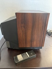 Zenith Space Command Color CRT TV SE1315W 13″ Color Retro Gaming Wood Grain
