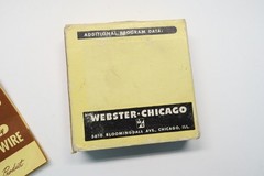 Vintage 1950 Webster-Chicago 1/2 Hour Wire Recorder Recording Spool Reel #W-174