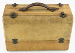 Vintage Zenith Trans-Oceanic Wavemagnet Suitcase Radio W/ Tweed Case – Powers On