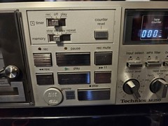 Technics M250 Stereo Cassette Tape Deck Player RS-M250 Japan Made WORKS TESTED