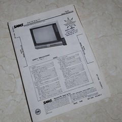 SEARS TV Stereo Receiver Manual 562.42571750 1988 Photofact Illustrated