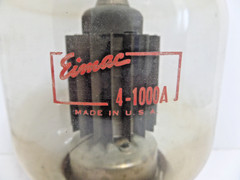HUGE 9 1/2″ tall Vacuum tube EIMAC 4-1000A vintage
