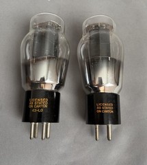 Pair NIB GE 2A3 Tubes Triodes WWII era Spring filaments – Read Description