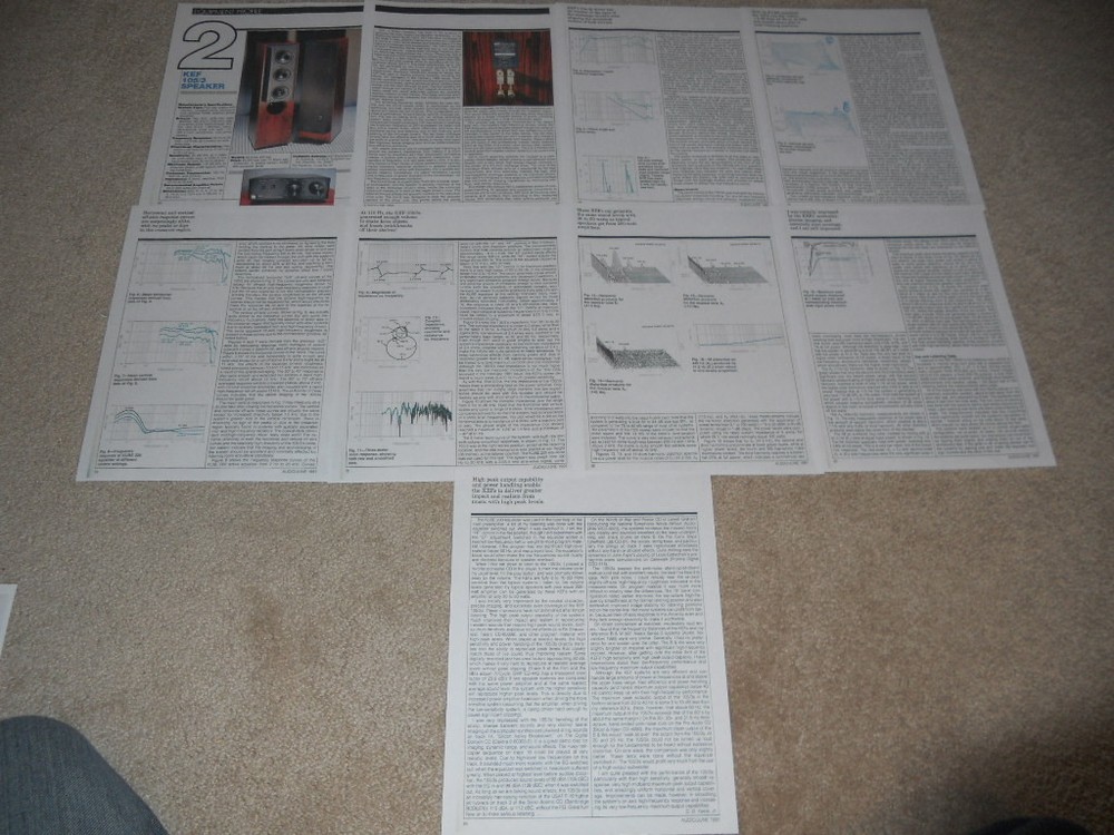 KEF 105/3 Reference Speaker Review, 9 pgs, Full Complete Test, 1991, Best Ever?